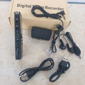 16GB Digital Voice Recorder – Portable Audio Recorder with Noise Reduction