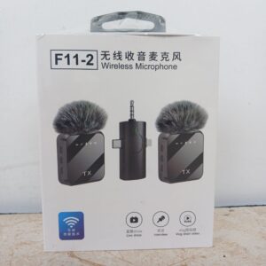 F11-2 Dual Wireless Microphone – Clip-On Lavalier Microphone System