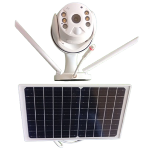Solar-Powered Outdoor Wireless PTZ Security Camera Kit