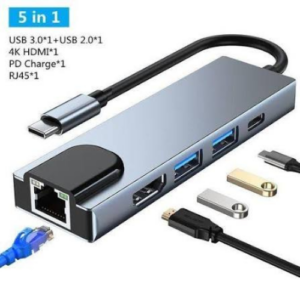 TYPE-C to HDTV 5-in-1 Adapter Hub