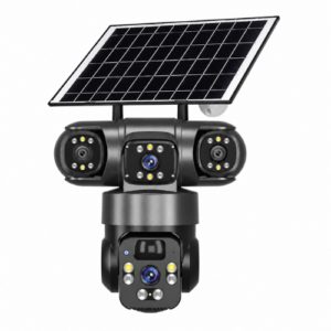 Wireless Solar Powered Security Camera with Dual Lens